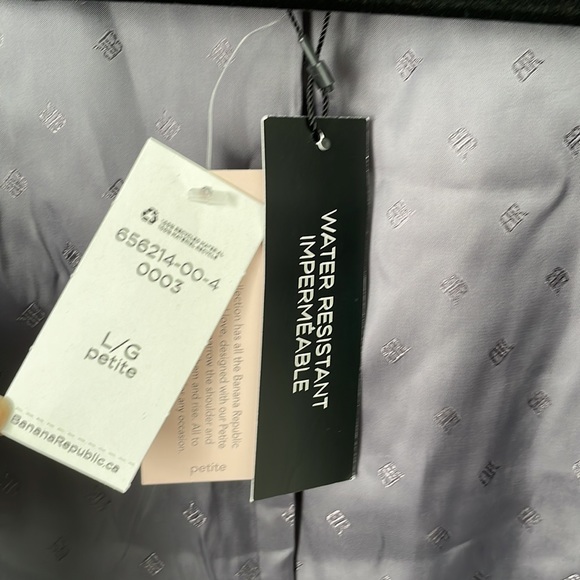 NWT Banana Republic Water Resistant Trench Coat - Picture 5 of 11